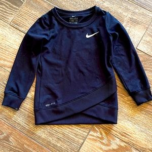Nike dri-fit black crossover shirt 2T